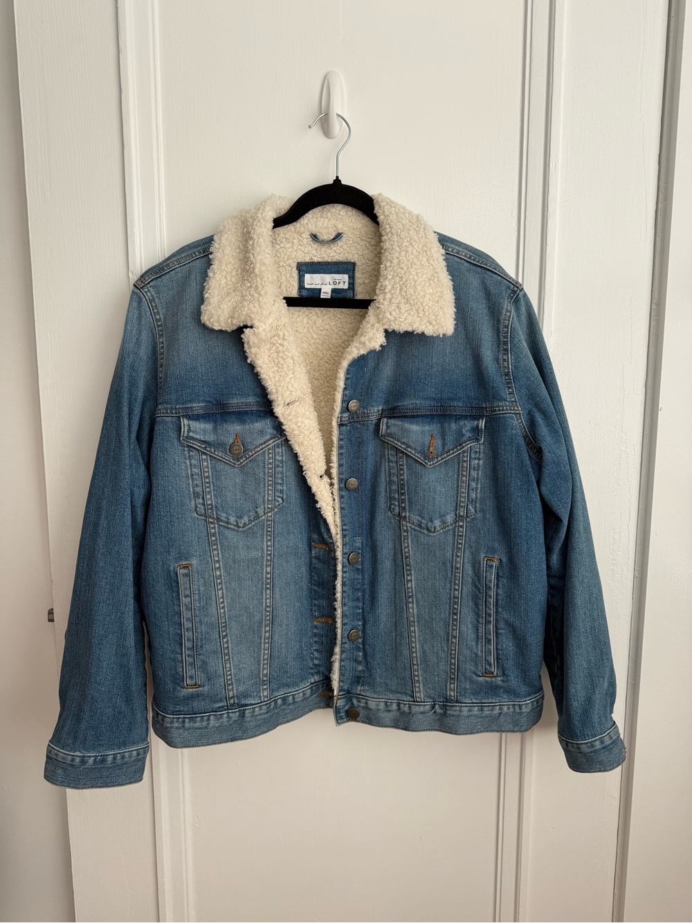 Loft Sherpa denim jacket